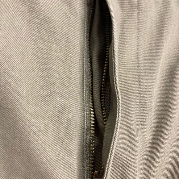 SIGNATURE, Men’s pants, flat front, tag says 36/32, hand measures 35/32, brown, - Picture 10 of 12